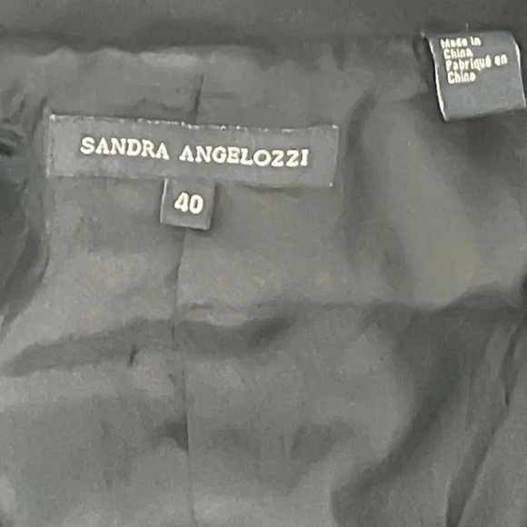 Sandra  Angelozzi/ Black cotton blazer/ Size EU 40 - Picture 7 of 12